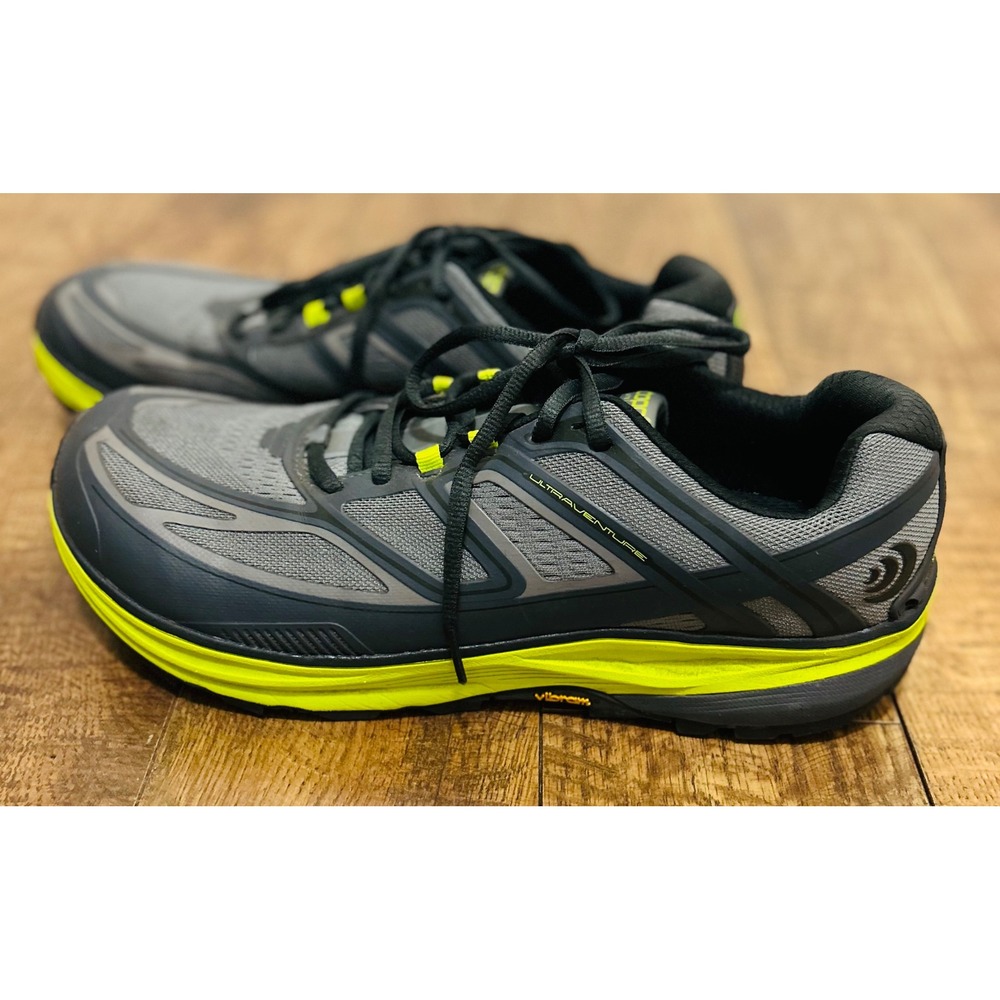 Like new Topo Athletic Ultraventure Mens Gray Yellow Trail Running Shoes Sneaker - Picture 9 of 11